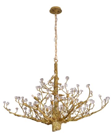 Đèn chùm đồng pha lê Hoa anh đào VIRGO DL48