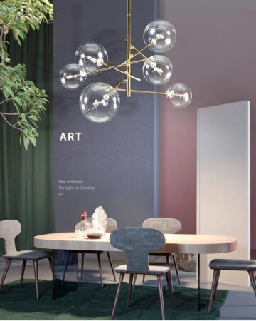Đèn chùm thủy tinh bong bóng hiện đại VIRGO DL16