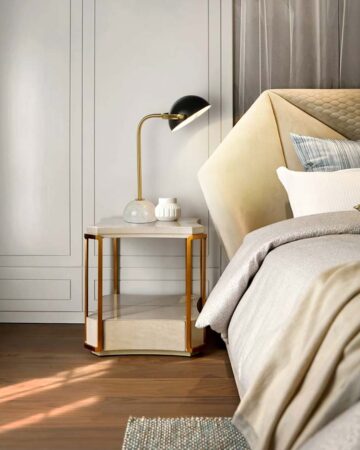 Đèn để bàn hiện đại chân đá cẩm thạch cao cấp VIRGO TL06