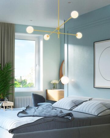 Đèn chùm trang trí hiện đại chao thủy tinh tròn VIRGO DL10