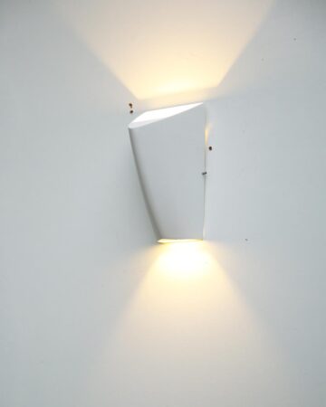 Đèn hắt tường 2 đầu trang trí cầu thang & ngoài trời màu đen VIRGO W02