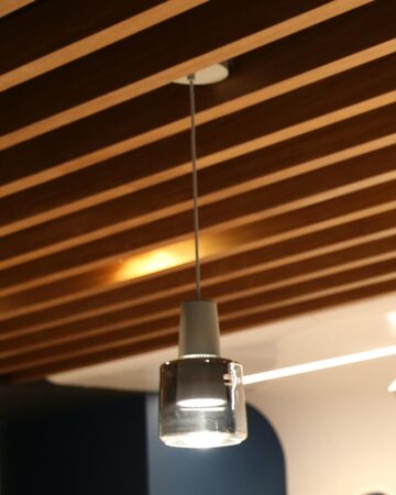 Đèn thả trong suốt trang trí quầy lễ tân khách sạn VIRGO DL42