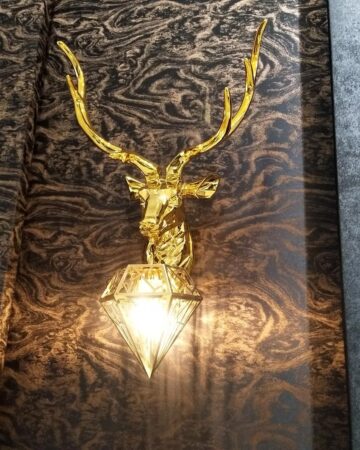 Đèn gắn tường đầu hươu ngặm kim cương VIRGO WL16