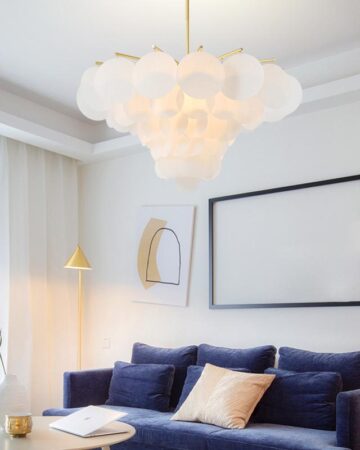 Đèn chùm trang trí đám mây thủy tinh sang trọng phòng khách & phòng ngủ VIRGO DL12