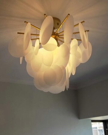 Đèn chùm trang trí đám mây thủy tinh sang trọng phòng khách & phòng ngủ VIRGO DL12