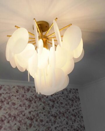 Đèn chùm trang trí đám mây thủy tinh sang trọng phòng khách & phòng ngủ VIRGO DL12