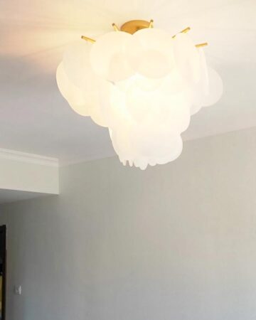 Đèn chùm trang trí đám mây thủy tinh sang trọng phòng khách & phòng ngủ VIRGO DL12