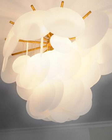 Đèn chùm trang trí đám mây thủy tinh sang trọng phòng khách & phòng ngủ VIRGO DL12