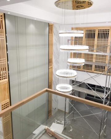 Đèn thả pha lê thông tầng cầu thang VIRGO DL37