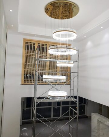 Đèn thả pha lê thông tầng cầu thang VIRGO DL37