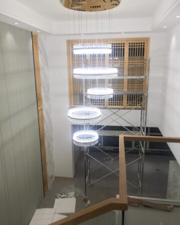 Đèn thả pha lê thông tầng cầu thang VIRGO DL37