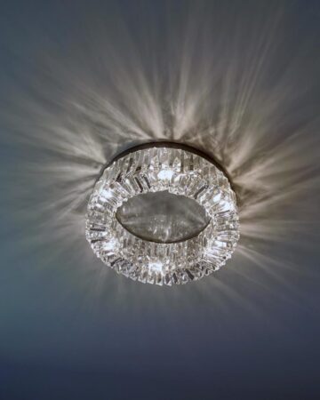 Đèn chùm ốp trần vòng tròn pha lê VIRGO DL97