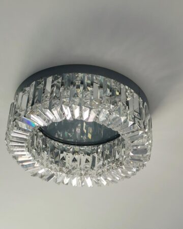 Đèn chùm ốp trần vòng tròn pha lê VIRGO DL97