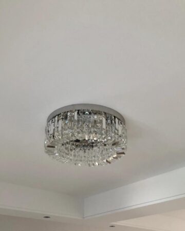 Đèn chùm ốp trần vòng tròn pha lê VIRGO DL97