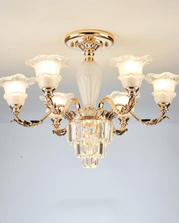 Đèn chùm thủy tinh tân cổ điển VIRGO DL106