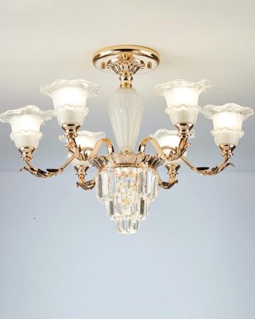 Đèn chùm thủy tinh tân cổ điển VIRGO DL106