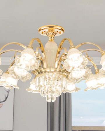 Đèn chùm thủy tinh tân cổ điển VIRGO DL106