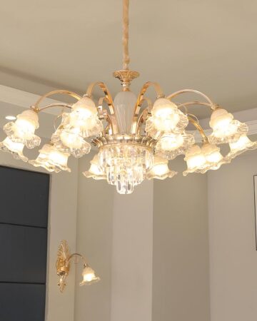 Đèn chùm thủy tinh tân cổ điển VIRGO DL106