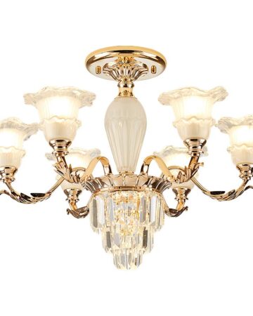 Đèn chùm thủy tinh tân cổ điển VIRGO DL106