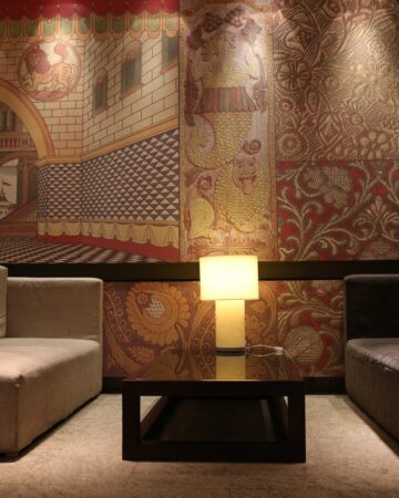 Đèn để bàn phòng khách chụp vải sang trọng VIRGO TL95