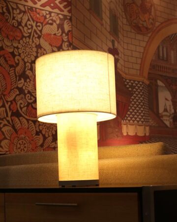 Đèn để bàn phòng khách chụp vải sang trọng VIRGO TL95