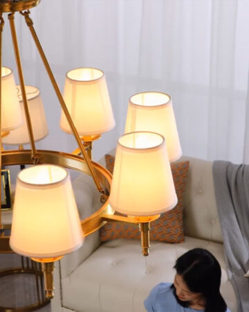 Đèn chùm 80cm 8 tay Tân cổ điển VIRGO WL736