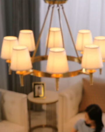 Đèn chùm 80cm 8 tay Tân cổ điển VIRGO WL736