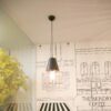 Đèn thả lồng sắt đơn giản cho quán cafe DL111