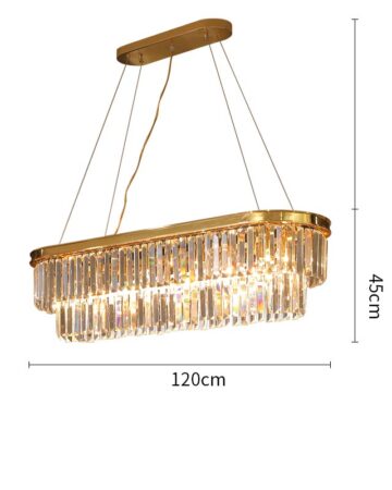 đèn chùm pha lê hiện đại