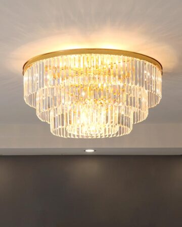 đèn chùm pha lê hiện đại