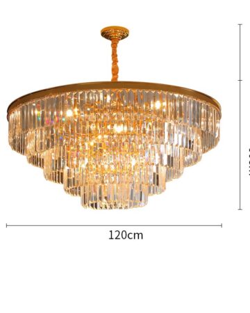 đèn chùm pha lê hiện đại