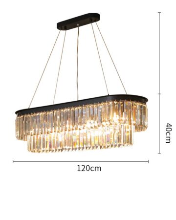 đèn chùm pha lê hiện đại