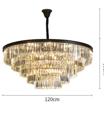 đèn chùm pha lê hiện đại