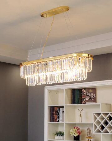 đèn chùm pha lê hiện đại