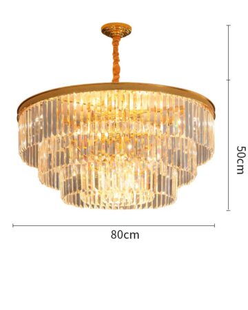 đèn chùm pha lê hiện đại