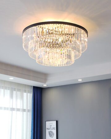 đèn chùm pha lê hiện đại