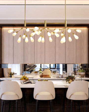 Đèn chùm thanh ngang trang trí bàn ăn cao cấp L288