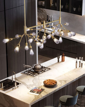 Đèn chùm thanh ngang trang trí bàn ăn cao cấp L288