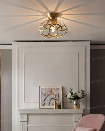 Đèn ốp trần đồng hành lang phong cách cổ điển L278