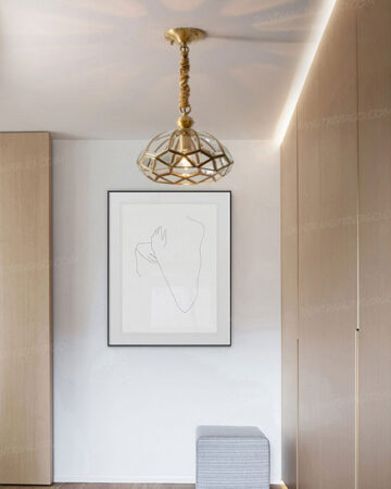 Đèn ốp trần đồng hành lang phong cách cổ điển L278