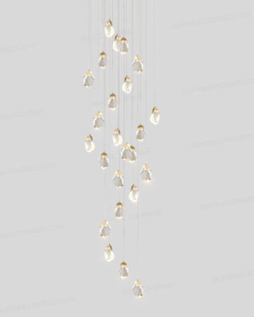 Đèn thả trang trí pha lê thông tầng cao cấp VIRGO L075