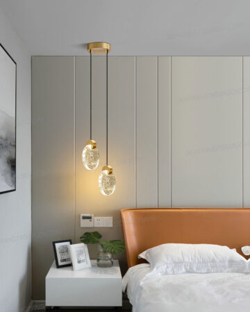 Đèn thả trang trí khối pha lê tròn cao cấp L050