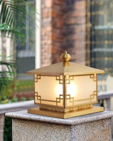 Đèn trụ đồng trang trí ngoài trời L670