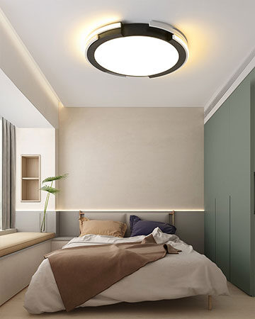 đèn trang trí,Đèn mâm LED ốp trần cao cấp LK75T/B