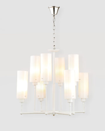 Đèn chùm trang trí 8 bóng thân trắng P7079/8