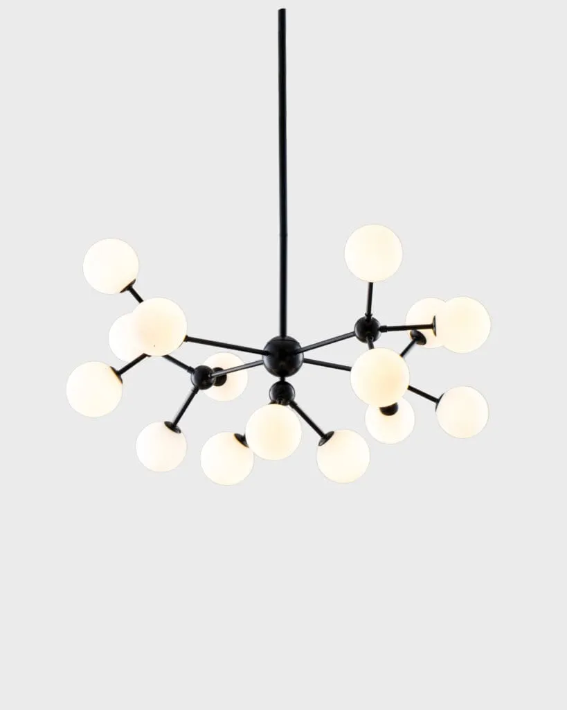 Đèn Chùm Phân Tử 15 Bóng Chao Trắng Sữa Chống Chói VRG-TTK817-15M