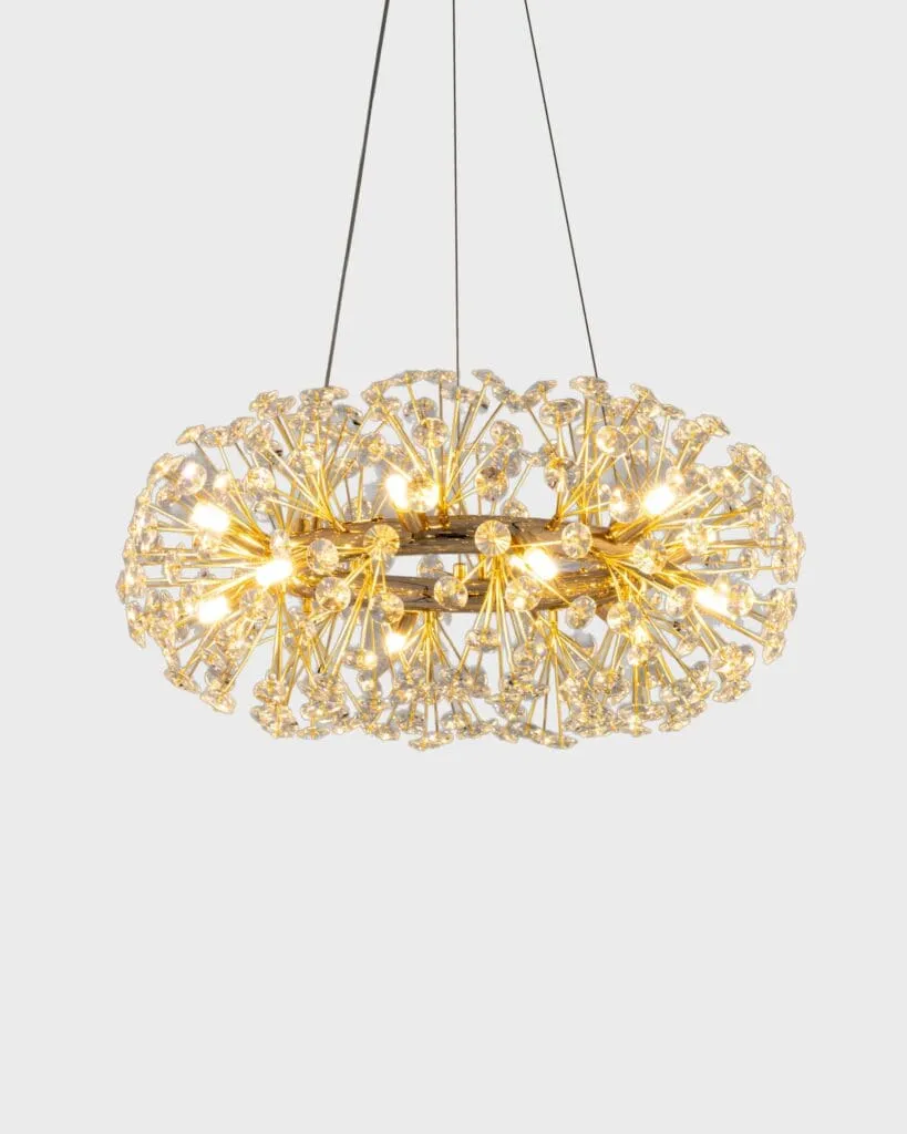 Đèn Thả Pha Lê Bồ Công Anh Dáng Tròn Hiện Đại VRG-DT2601-V2