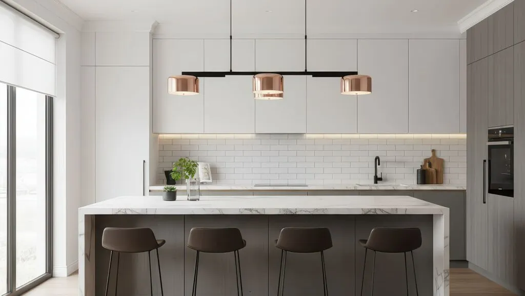 Bí quyết chọn đèn thả bàn ăn 2026: Nên dùng Đèn Thả Ngang hay Đèn Thả Bộ?